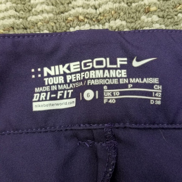 🌺 4/$20 Nike Purple Dri-Fit Skort Tour Performance Golf 🌺 - Picture 6 of 7